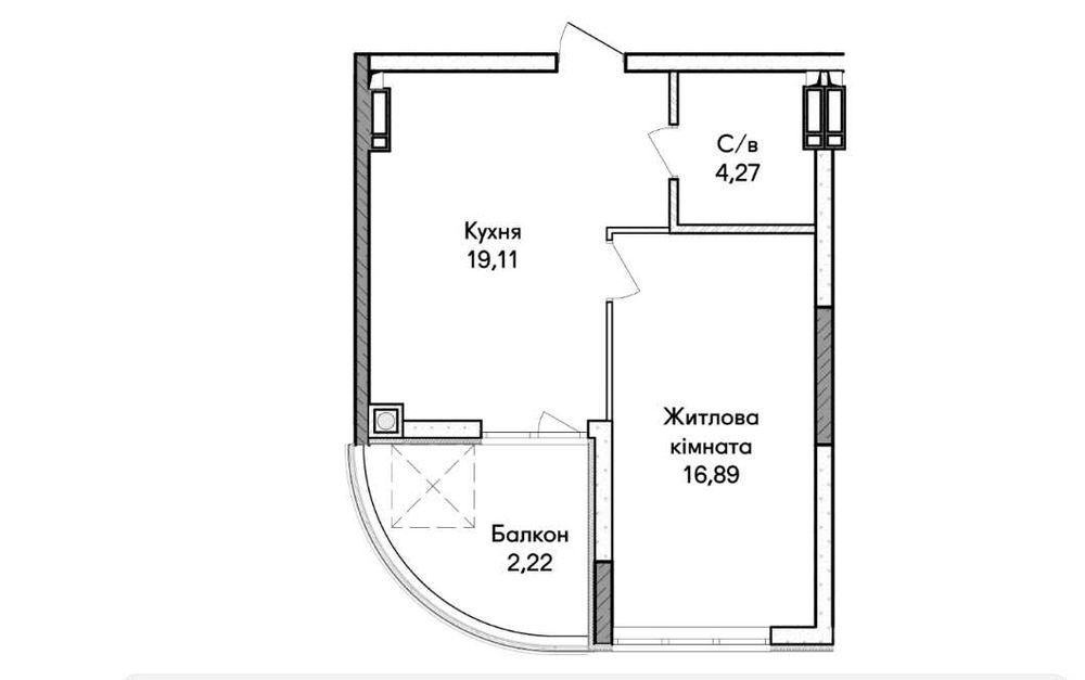 Квартира на вул. О.Кобилянської в Києві, ID 303893, фото №5