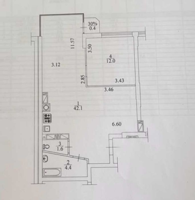 Квартира на ЖК На Прорізній-1 в Києві, ID 303976, фото №2