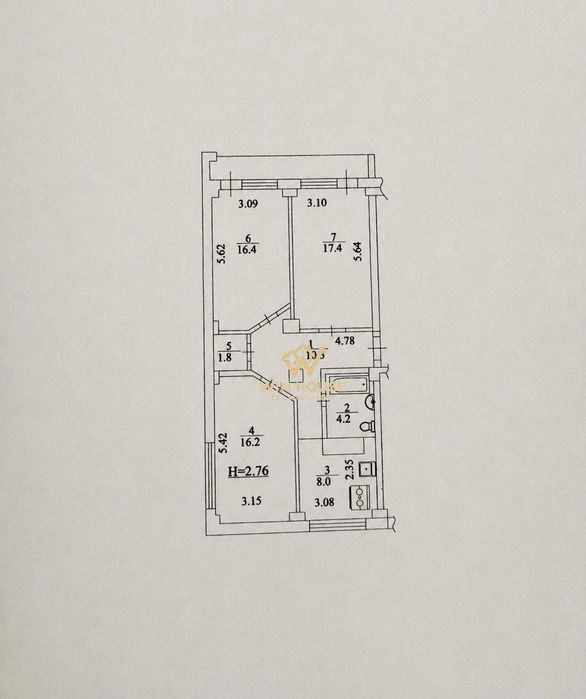 Квартира на бул. Лесі Українки, 36-Б в Києві, ID 304007, фото №2