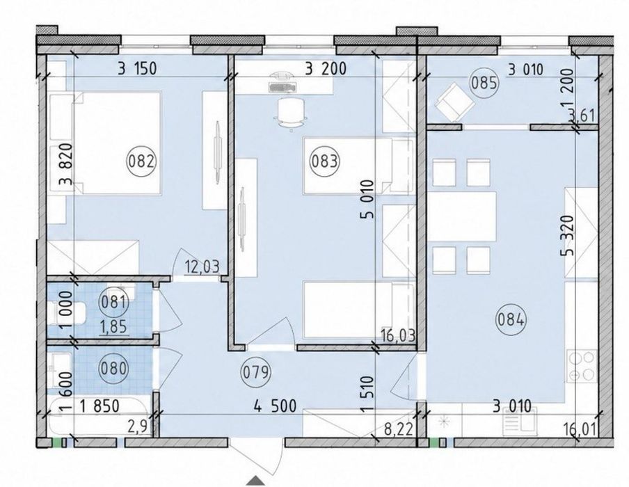 Квартира на вул. Михайла Максимовича в Київ, ID 304388, фото №2