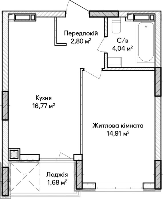 Квартира на вул. Ольги Кобилянської в Києві, ID 313520, фото №19