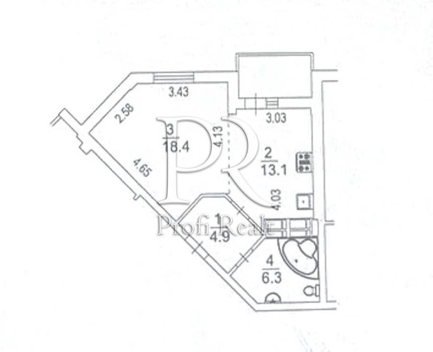 Квартира на вул. Микільсько-Слобідська, 8 в Києві, ID 320349, фото №21