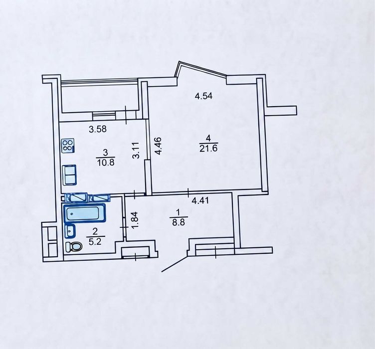 Квартира на вул. Драгоманова, 2Б в Києві, ID 313626, фото №3