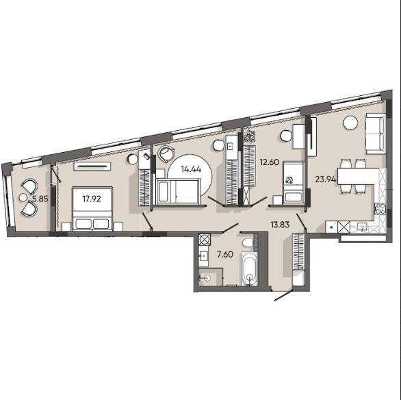 Квартира на вул. Пластова, 4 в Львів, ID 313633, фото №2