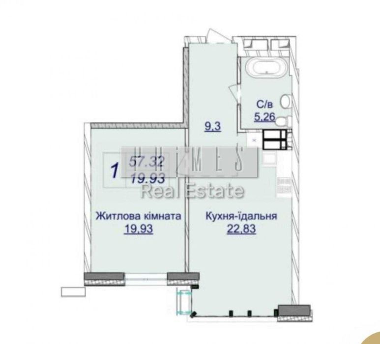 Квартира на вул. Андрія Верхогляда, 26 в Києві, ID 313884, фото №11