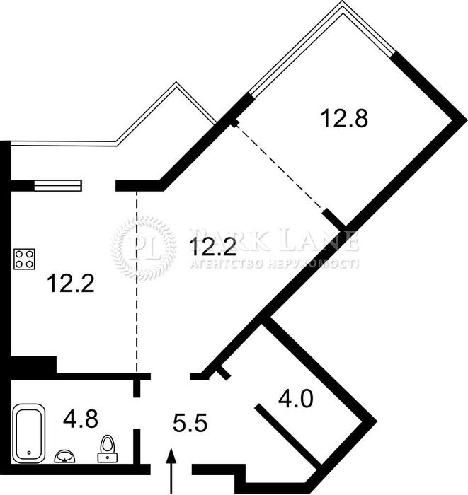 Квартира на вул. Барбюса, 37/1 в Києві, ID 313901, фото №11