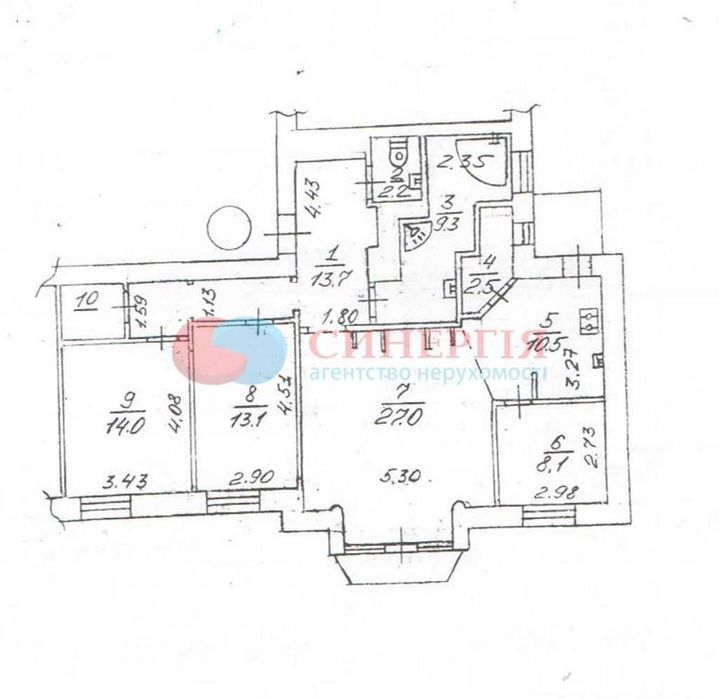Квартира на вул. І.Мазепи, 3Б в Києві, ID 314044, фото №19