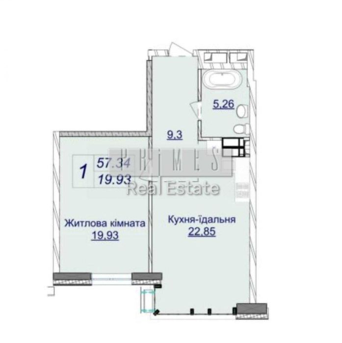 Квартира на вул. Андрія Верхогляда, 26 в Київ, ID 314501, фото №2