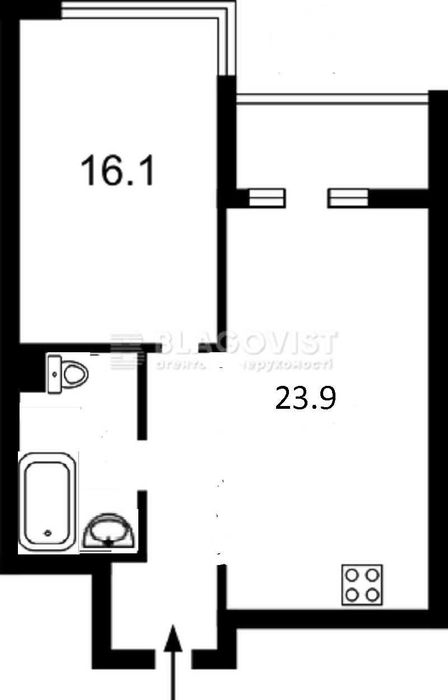 Квартира на вул. Джона Маккейна, 7 в Київ, ID 314358, фото №3