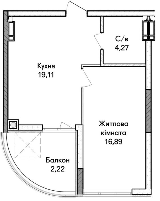 Квартира на Ірпінь в Києві, ID 314485, фото №11
