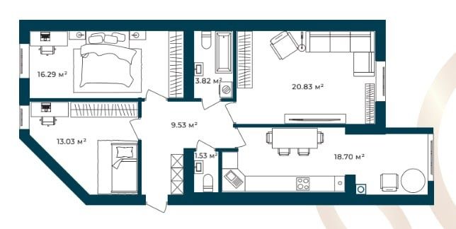 Купити квартиру за адресою ЖК "Європейські Липки" в Київ на Findly.com.ua Квартира на ЖК "Європейські Липки" в Київ, ID 323849, фото №1