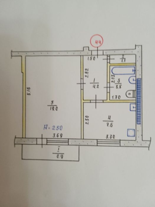 Квартира на Інгулецький в Кривий Ріг, ID 323696, фото №1