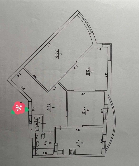 Квартира на біля метро Бориспільська в Києві, ID 323678, фото №7