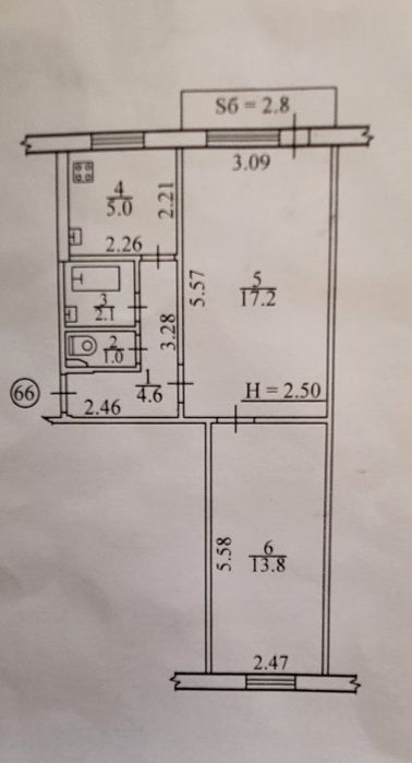Квартира в Суми, ID 323631, фото №4