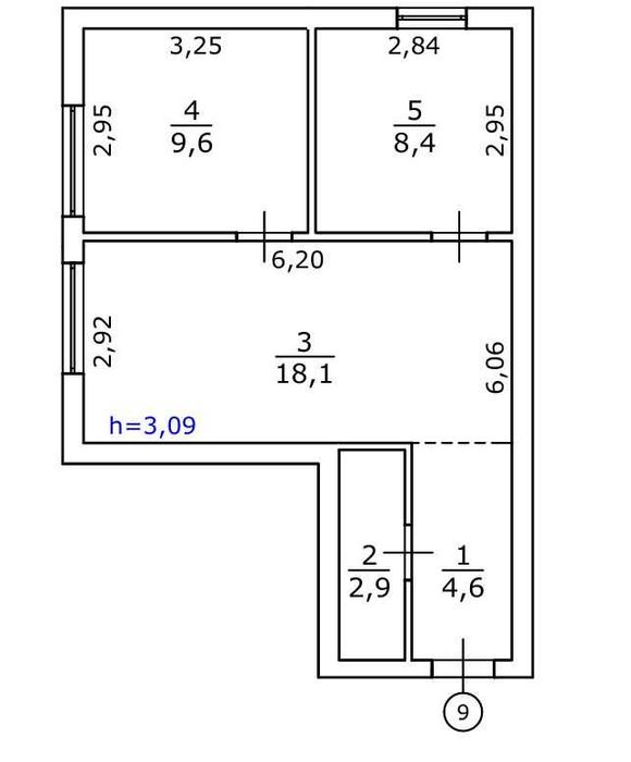 Квартира на вул. Яслинська, 3 в Києві, ID 323586, фото №10