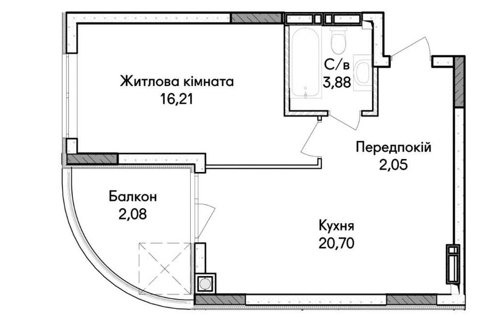 Квартира на вул. Головна, 43 в Києві, ID 323509, фото №6