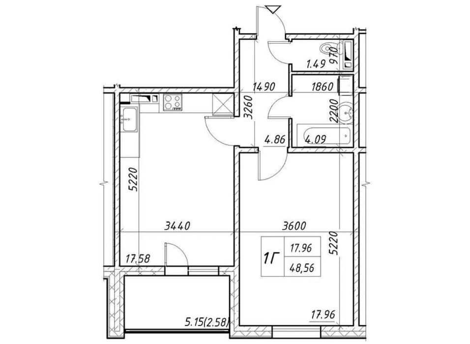 Квартира на вул. Коноплянська, 22 в Київ, ID 323099, фото №4