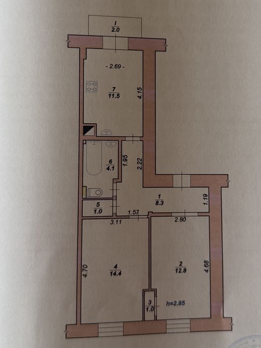 Квартира на вул. М. Шимановського, 1 в Кривому Розі, ID 322845, фото №19