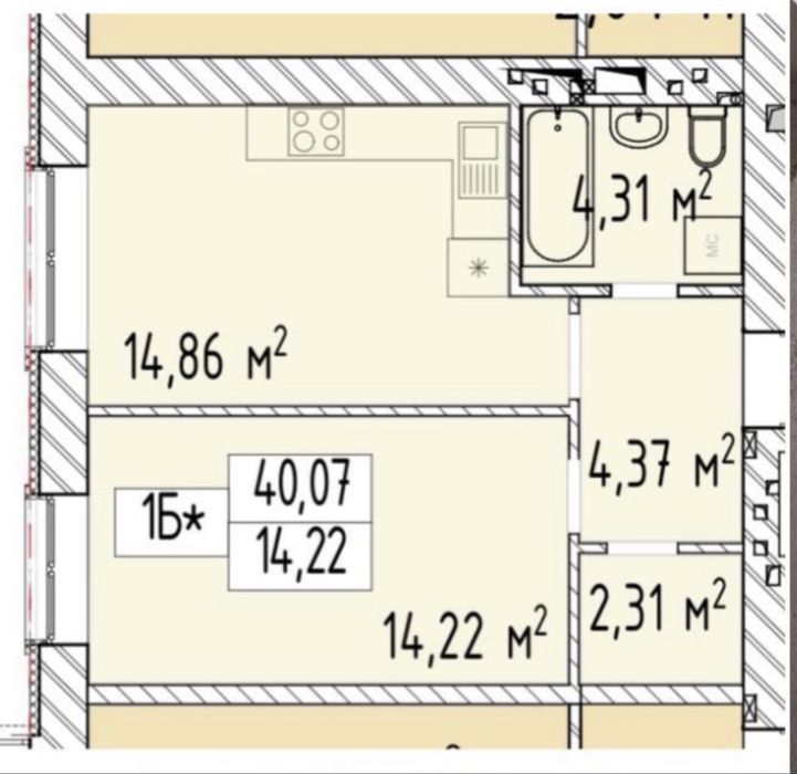 Квартира на ЖК Фаворит Premium в Київ, ID 322744, фото №2
