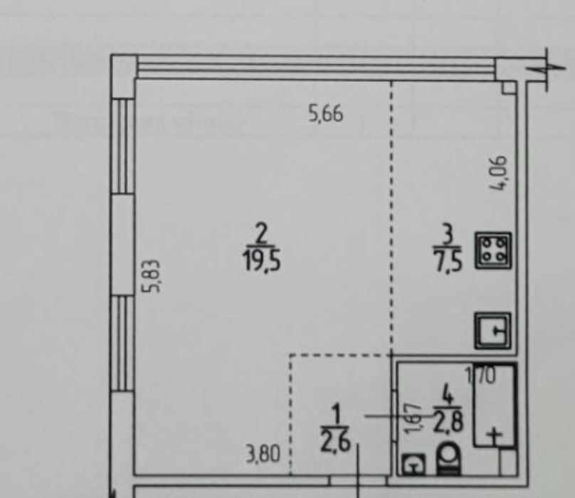 Квартира на вул. Інститутська, 2А в Києві, ID 322701, фото №12