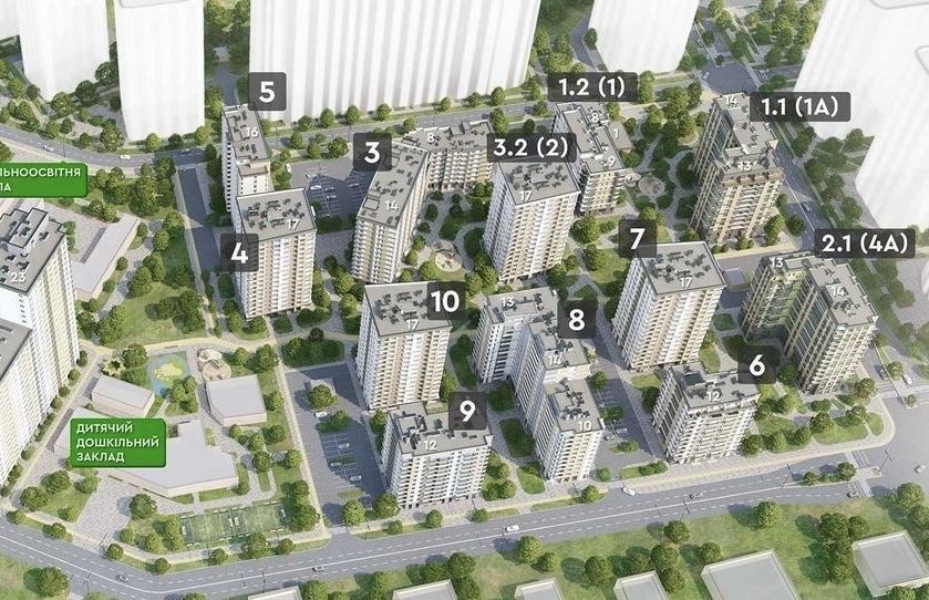 Квартира на ЖК «Крона Парк» в Київ, ID 322612, фото №2