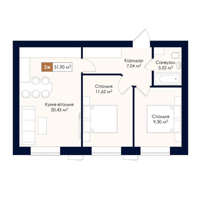 Квартира на вул. Соборна, 33 в Київ, ID 322599, фото №2