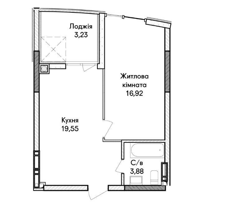Квартира на Святошинський в Києві, ID 322546, фото №5
