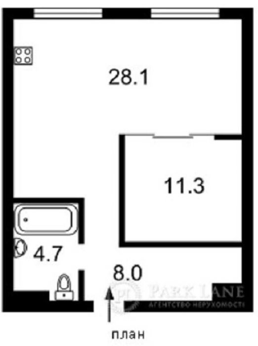 Квартира на ЖК «Грінвіль Парк» в Києві, ID 315615, фото №13