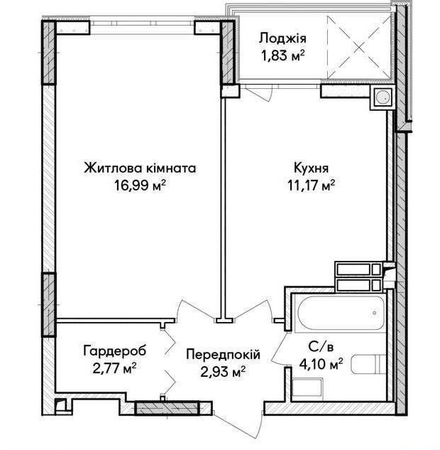 Квартира на вул. Ольги Кобилянської в Києві, ID 322510, фото №6