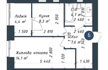 Квартира на ЖК на Селищі Котовського в Одеса, ID 322214, фото №1