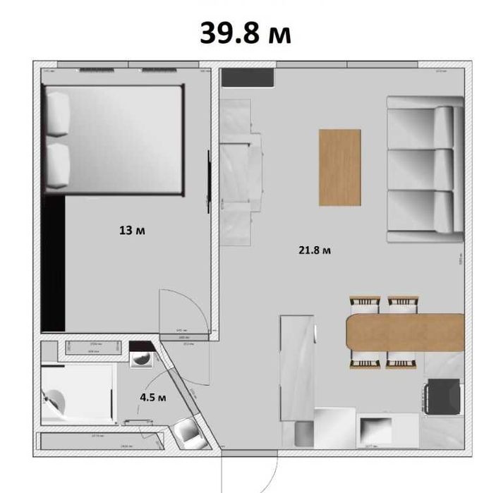 Квартира на вул. Соломії Крушельницької, 15В в Києві, ID 322243, фото №14