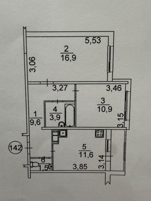 Квартира на вул. Гмирі, 18 в Києві, ID 322217, фото №9