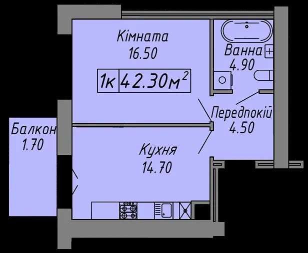 Квартира на ЖК Скандинавія в Івано-Франківськ, ID 322150, фото №2