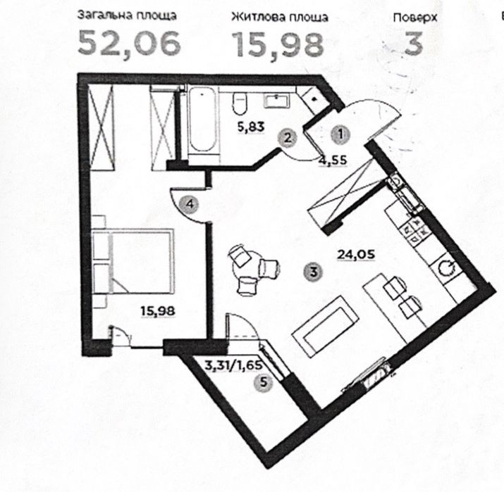 Квартира на ЖК Парк Таун в Київ, ID 322109, фото №2