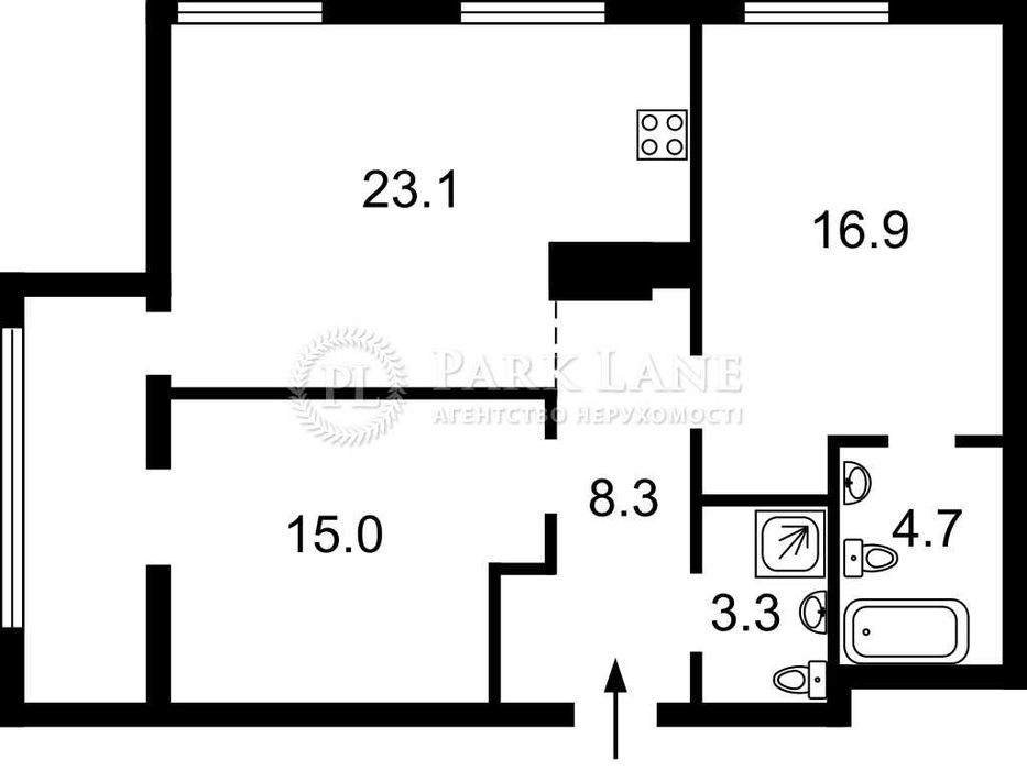 Квартира на вул. Річкова, 4 в Києві, ID 322037, фото №8