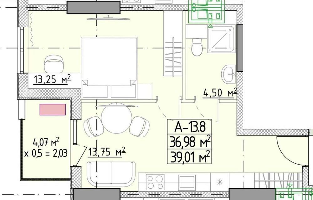 Квартира на Новий Житловий Комплекс в Одеса, ID 322002, фото №2
