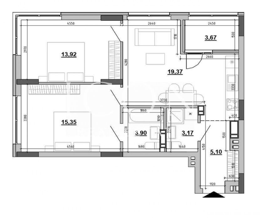 Квартира на вул. Клеманська, 3 в Київ, ID 321941, фото №2