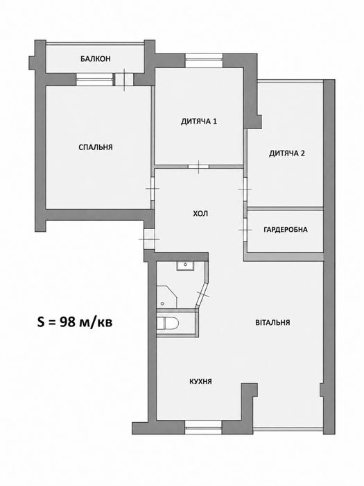 Квартира на просп. Миру в Чернігові, ID 321924, фото №13