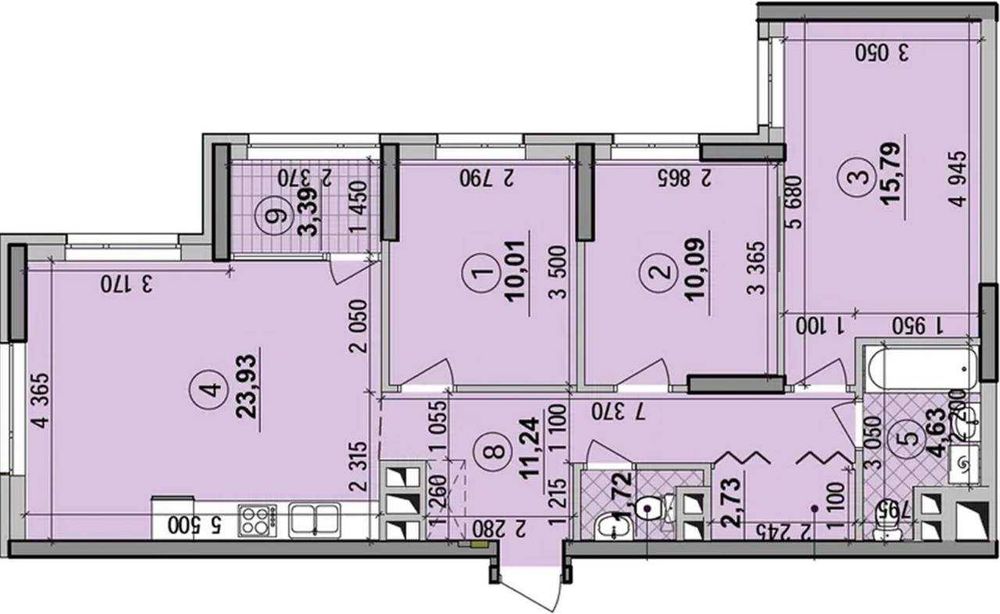 Квартира на ЖК Seven в Київ, ID 321886, фото №3
