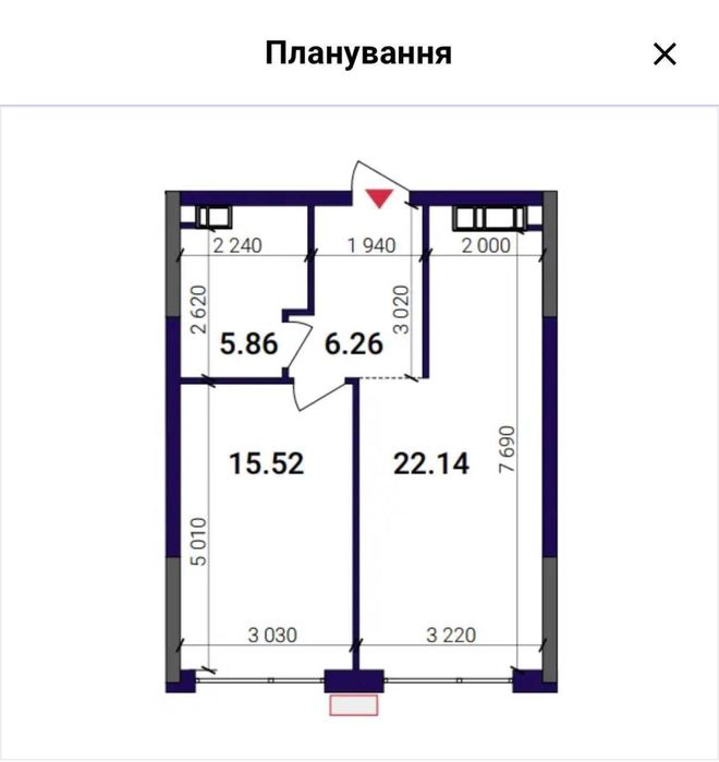 Квартира на вул. Дніпровська набережна, 9 в Київ, ID 321762, фото №5