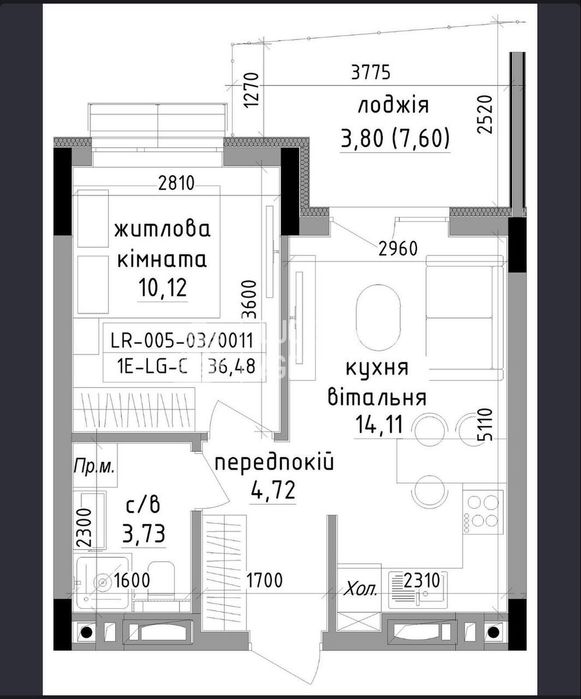 Квартира на вул. В.Гаджеги, 1 в Ужгороді, ID 321757, фото №6