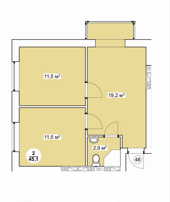 Квартира на вул. Пшенична, 51 в Києві, ID 321651, фото №12