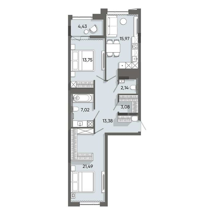 Квартира на вул. Карла Мікльоша, 43 в Львові, ID 321560, фото №20
