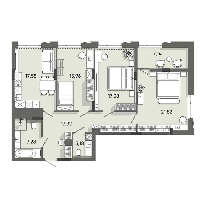 Квартира на вул. Карла Мікльоша 43 в Львові, ID 321487, фото №20