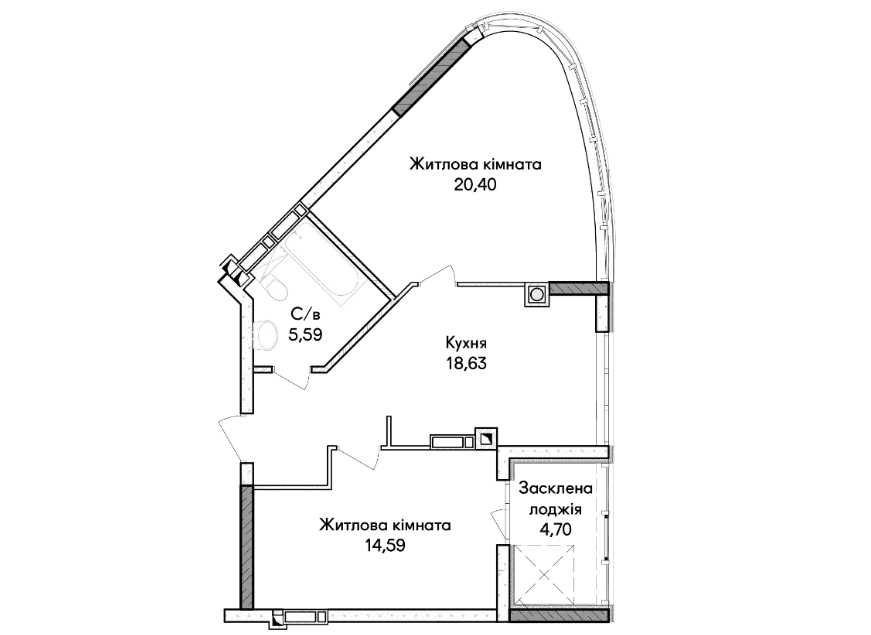 Квартира на ЖК Синергія Сіті в Київ, ID 321389, фото №4