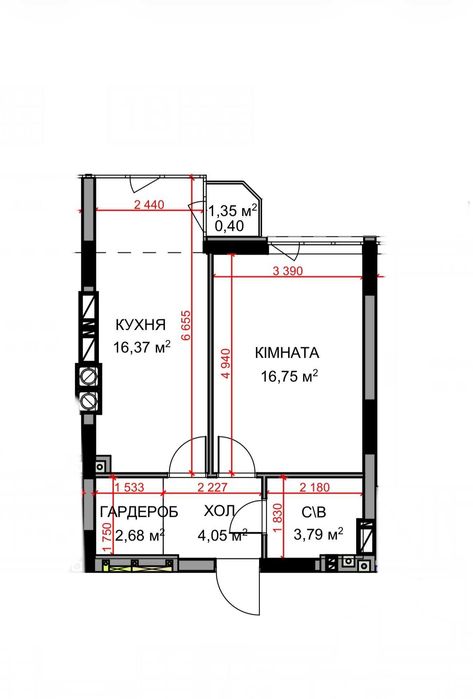 Квартира на вул. Прорізна, 2 в Києві, ID 321154, фото №7