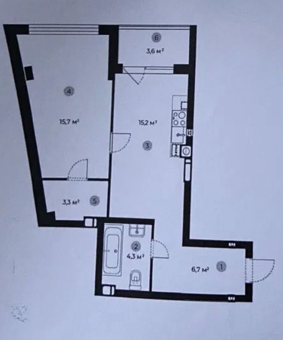 Квартира на Буча в Київ, ID 320993, фото №1