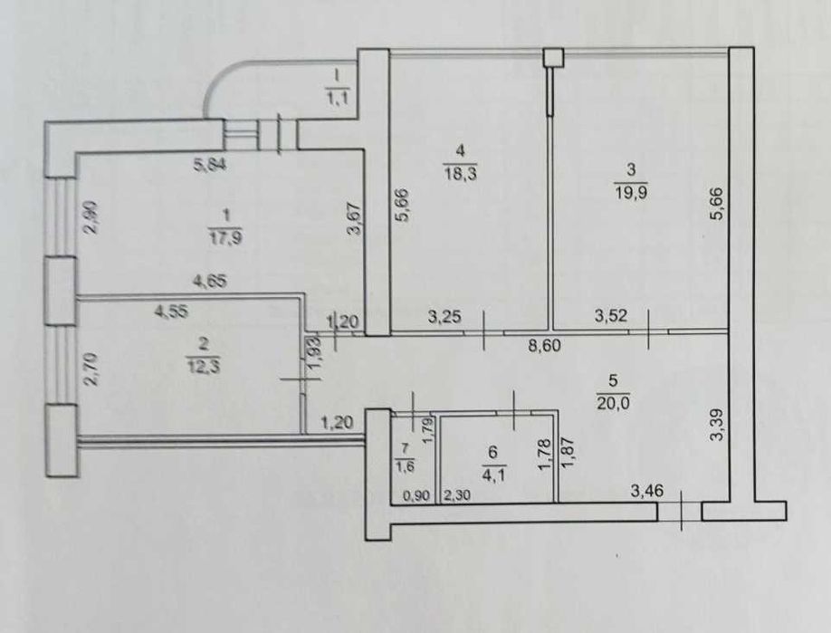 Квартира на вул. Шевченка, 97а в Чернігові, ID 320611, фото №22