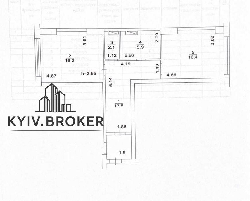 Квартира на вул. Максимовича, 32В в Києві, ID 320316, фото №11