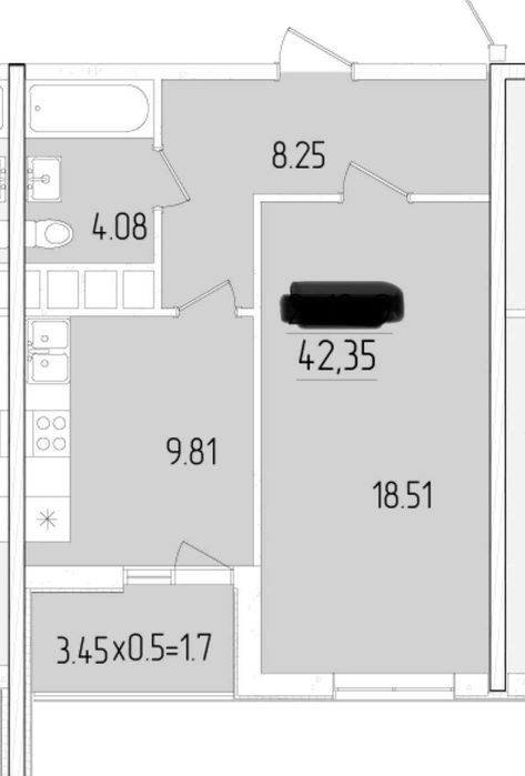 Квартира на ЖК 61 Перлина KADORR City в Одеса, ID 320323, фото №2